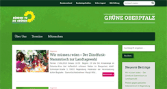 Desktop Screenshot of gruene-oberpfalz.de